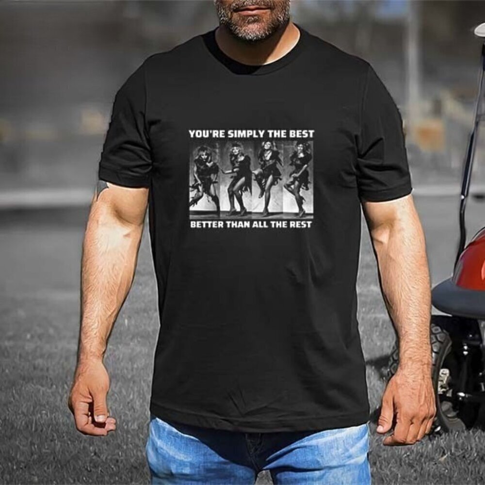 Tina Turner Simply The Best Retro Signature Unisex T-Shirt .
